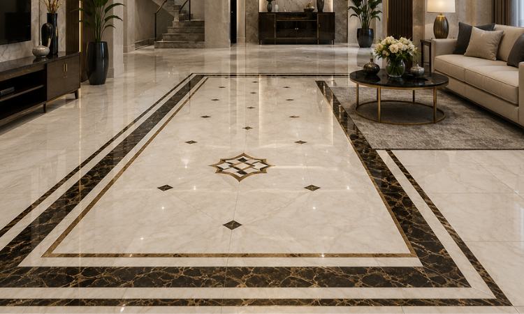 Floor marble design